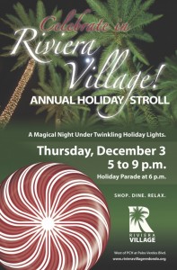 Read more about the article Don’t Miss Hollywood Riviera’s 2015 Holiday Stroll!!  Thursday, December 3rd from 5-9pm!